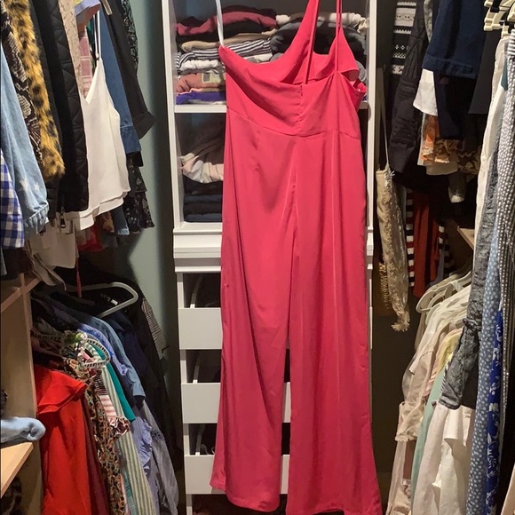 NWOT Superdown Pink Anouk Cutout Jumpsuit XL - Picture 6 of 6
